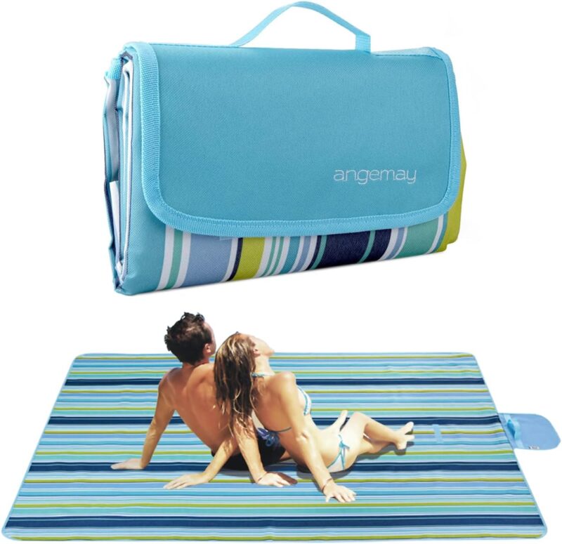 Oxford Cloth Outdoor Picnic Blanket - Portable, Foldable, Soft Beach Mat for Spring & Summer, Waterproof and Durable, Perfect for Camping, BBQs, Family Gatherings, and Beach Days
