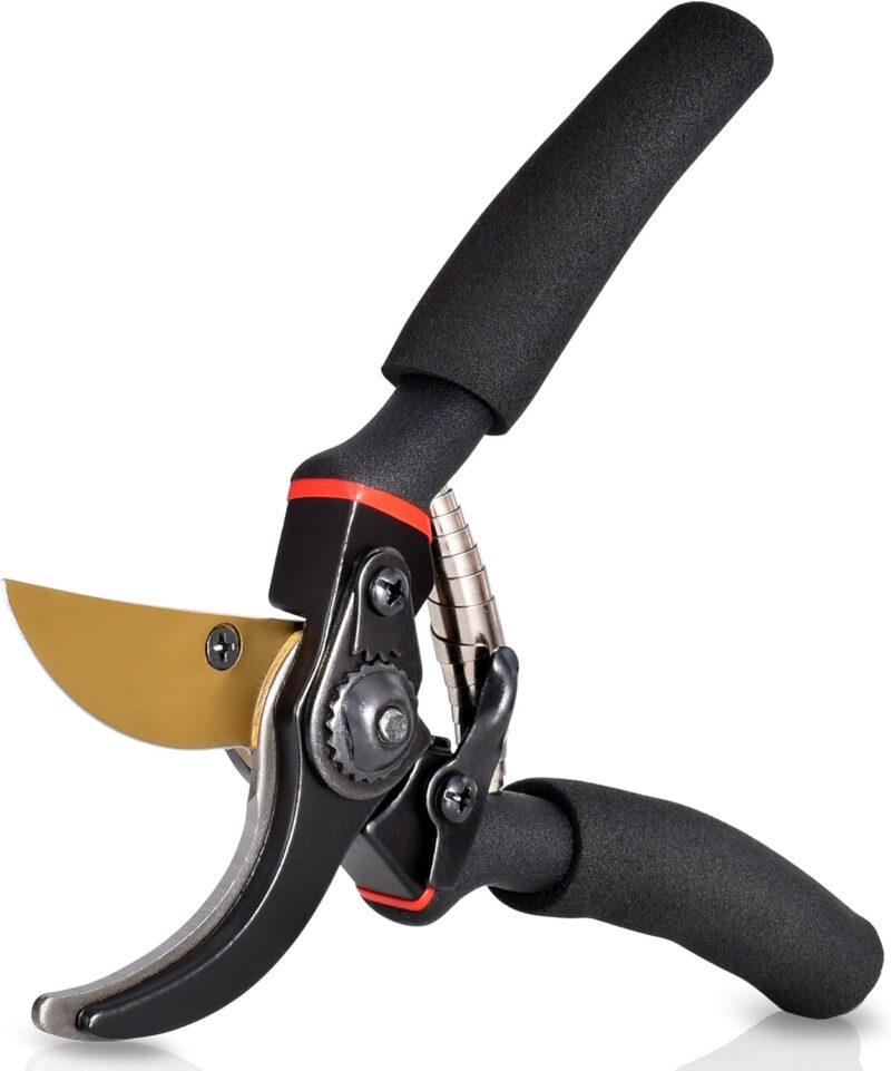 Heavy-Duty Pruning Shears, Ergonomic Garden Clippers for Thick Branches – Powerful Manual Tree Pruner, 0.75in Cutting Capacity, Multi-Functional Gardening Tool