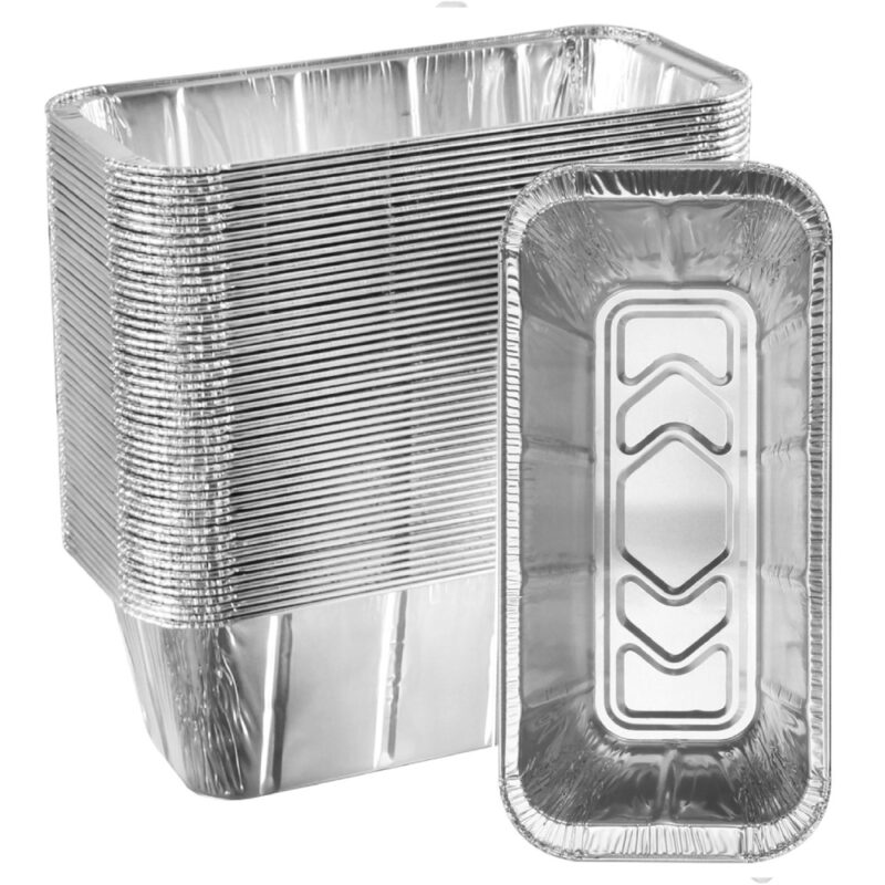 Heavy Duty Aluminum Foil Drip Tray, BBQ Grill Drip Pan, Disposable Aluminum Foil Pan for Barbecue, Roasting, and Cooking