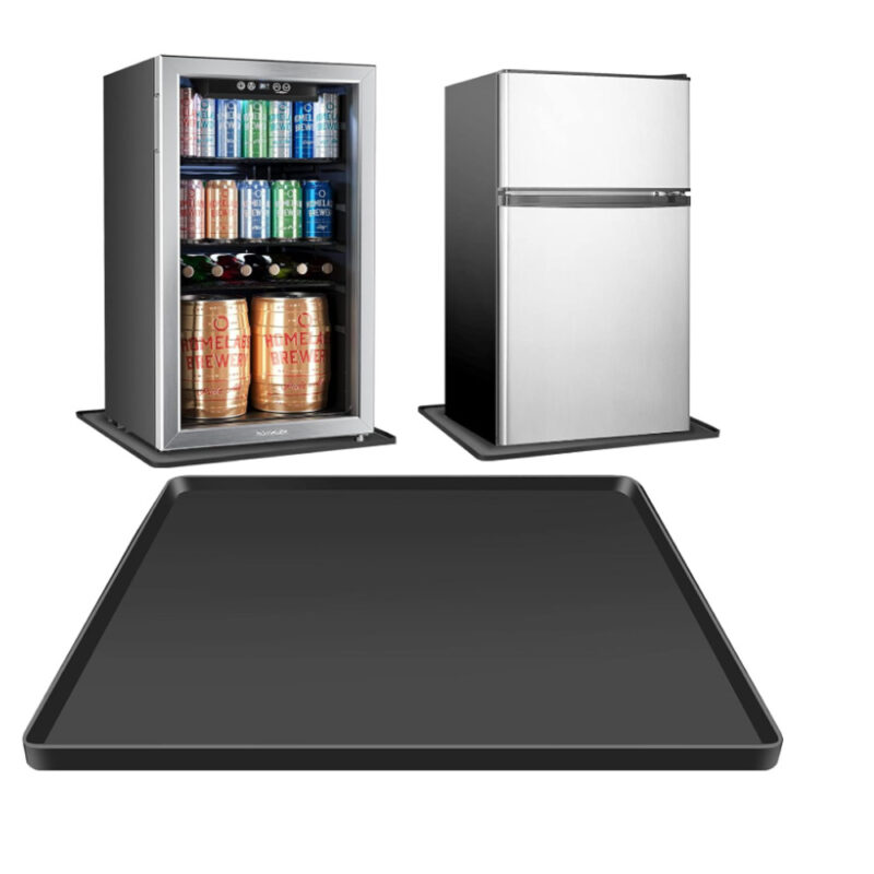 Silicone Refrigerator Drip Tray – Waterproof, Non-Slip, and Abrasion-Resistant Floor Protector – Easy to Clean, Flexible Silicone Mat for Dishwasher, Washer, or Mini Fridges