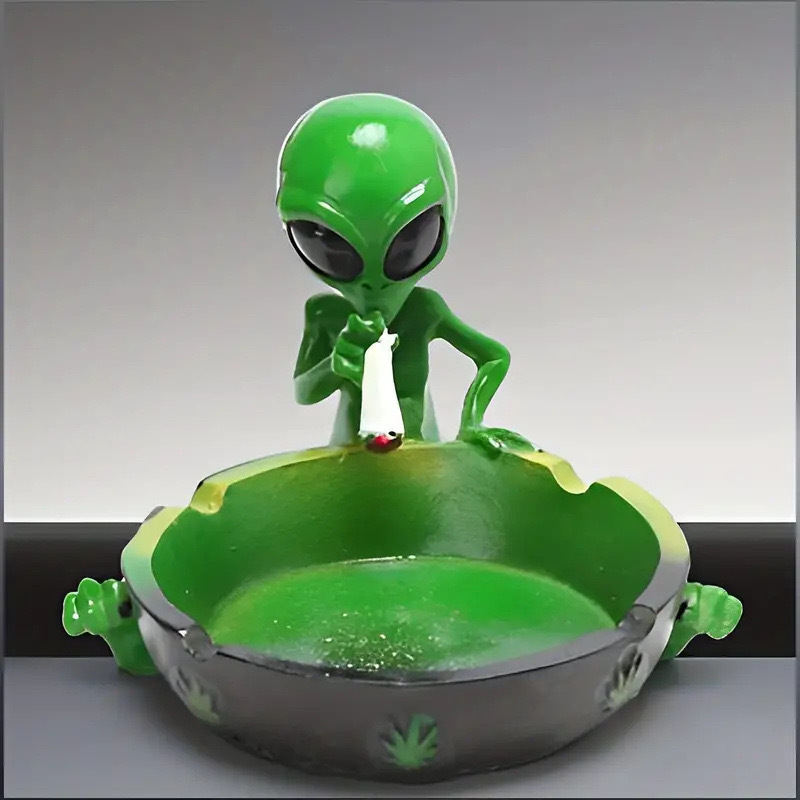 Alien Smoking Ashtray Outdoor Ash Tray Cool Ashtrays Home Ashtray for Cigarettes