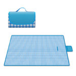 Blue and white checkered