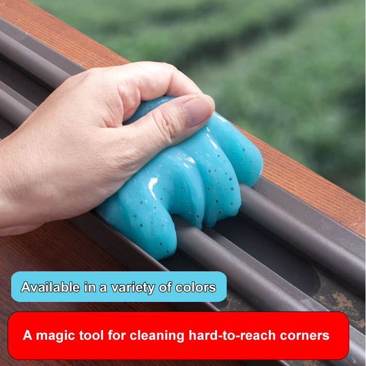 Cleaning Gel for Electronics – Universal Dust Cleaning Slime for Keyboards, Car Vents, Laptops & Crevices – Reusable Detailing Putty in Multiple Colors – Picks Up Crumbs, Hair, Dirt Easily