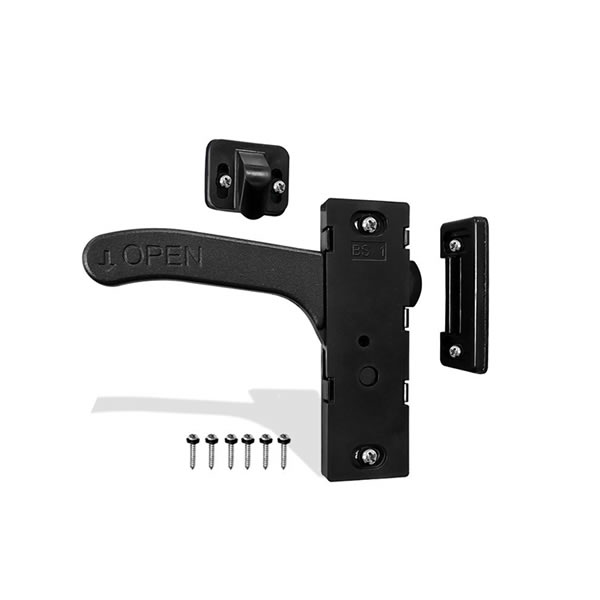 BSS370-1B Vehicle Interior Door Lock – Left & Right Options, Durable Zinc Alloy Core, Plastic Body Handle, for Trailer/Barn/Compartment Doors – Secure Lever Handle Locking System