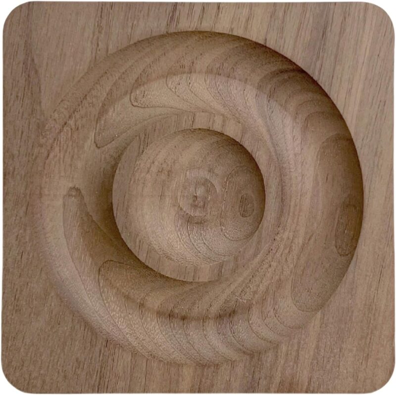 Wooden Bracelet Display Stand for Jewelry - Solid Wood Round and Square Bead Tray Stand for Beaded Bracelets, Bangles, Rings - Natural Jewelry Organizer for Men and Women