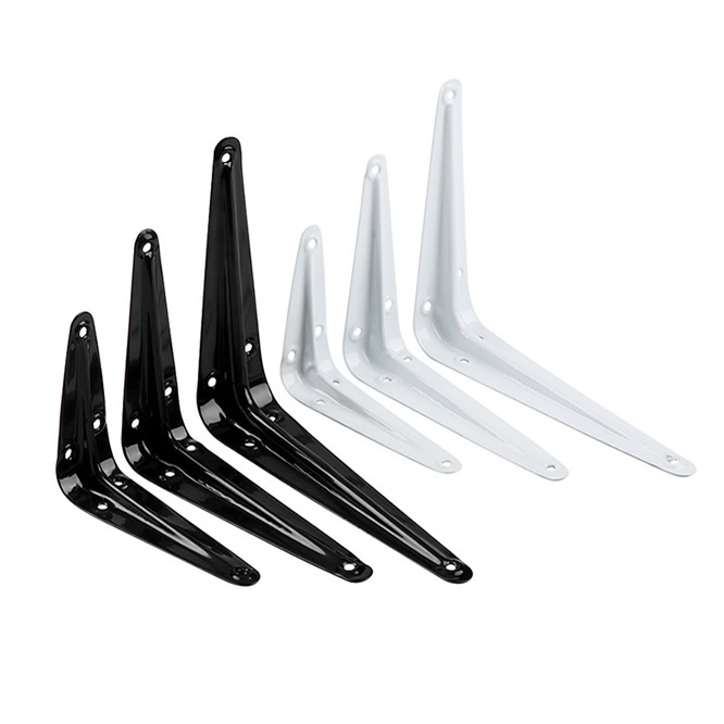 24 Pack  Shelf Brackets, Heavy Duty L Bracket Support with 144 Screws and 72 Expansion Tubes, Metal Wall Corner Angle Shelving Shelf Bracket for Wall Hanging Shelves
