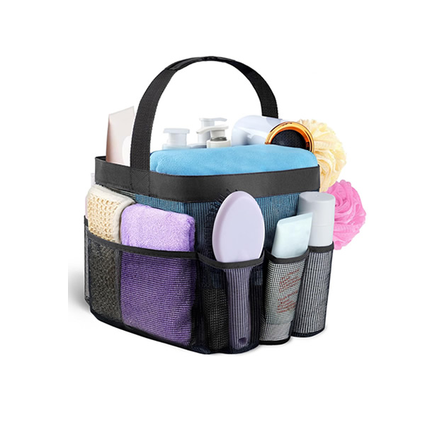 Multi-Purpose Portable Shower Bag - Mesh Travel Organizer for Gym, Beach, Dorm, Swimming, and Travel – Waterproof, Compact & Convenient Tote for Toiletries, Shower Essentials, and Accessories